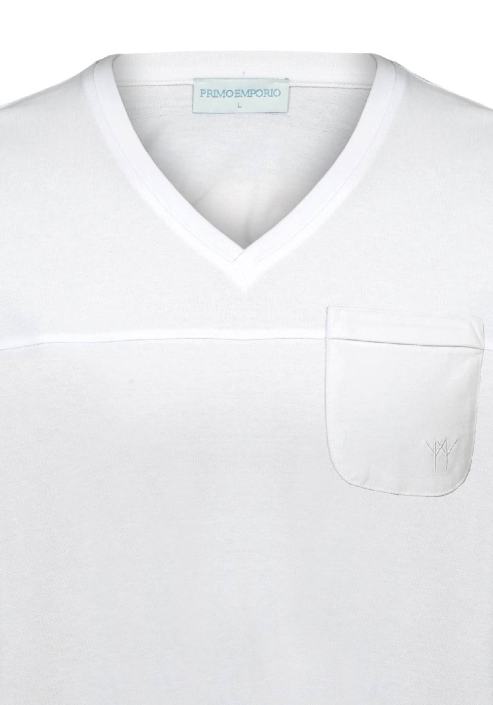 Primo Emporio T-shirt scollo a V con taschino Spedizione Gratuita