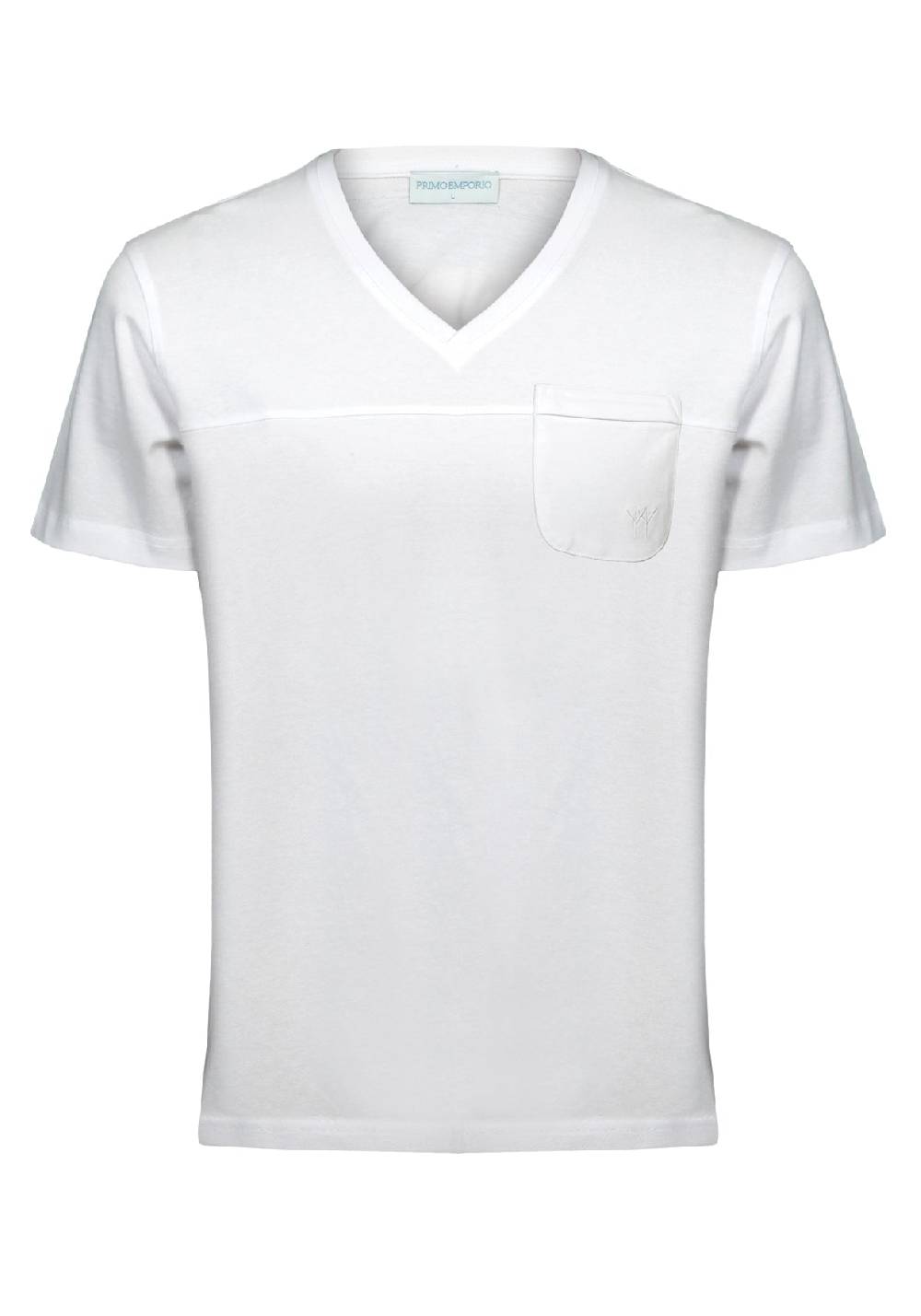 Primo Emporio T-shirt scollo a V con taschino Spedizione Gratuita