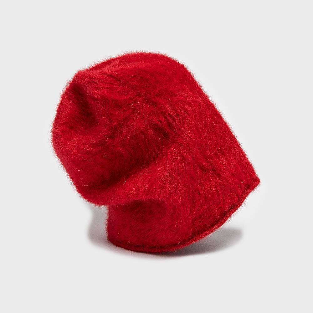 Reinhard Plank CUFFIA ANGORA ROSSA Negozio online di fabbrica
