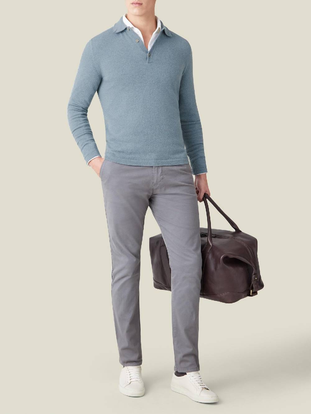 Luca Faloni Polocashmere a 2 fili Vendita Economica
