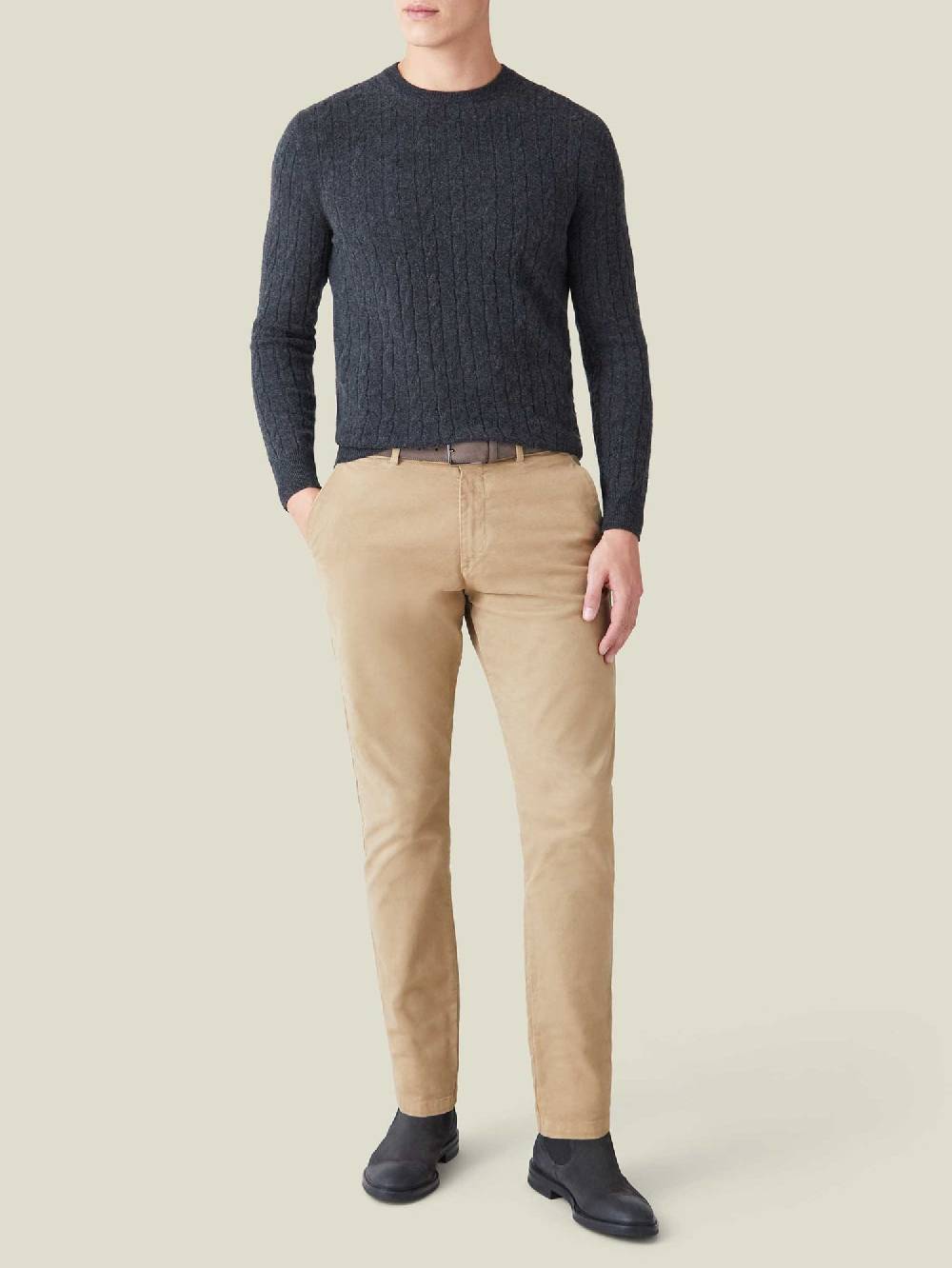 Luca Faloni Maglia a treccecashmere a 2 fili Vendite Flash