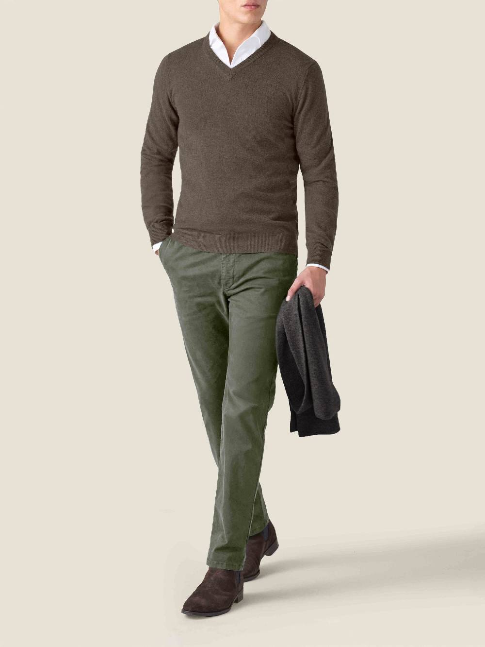 Luca Faloni V Neck2-Ply Cashmere Nuovo