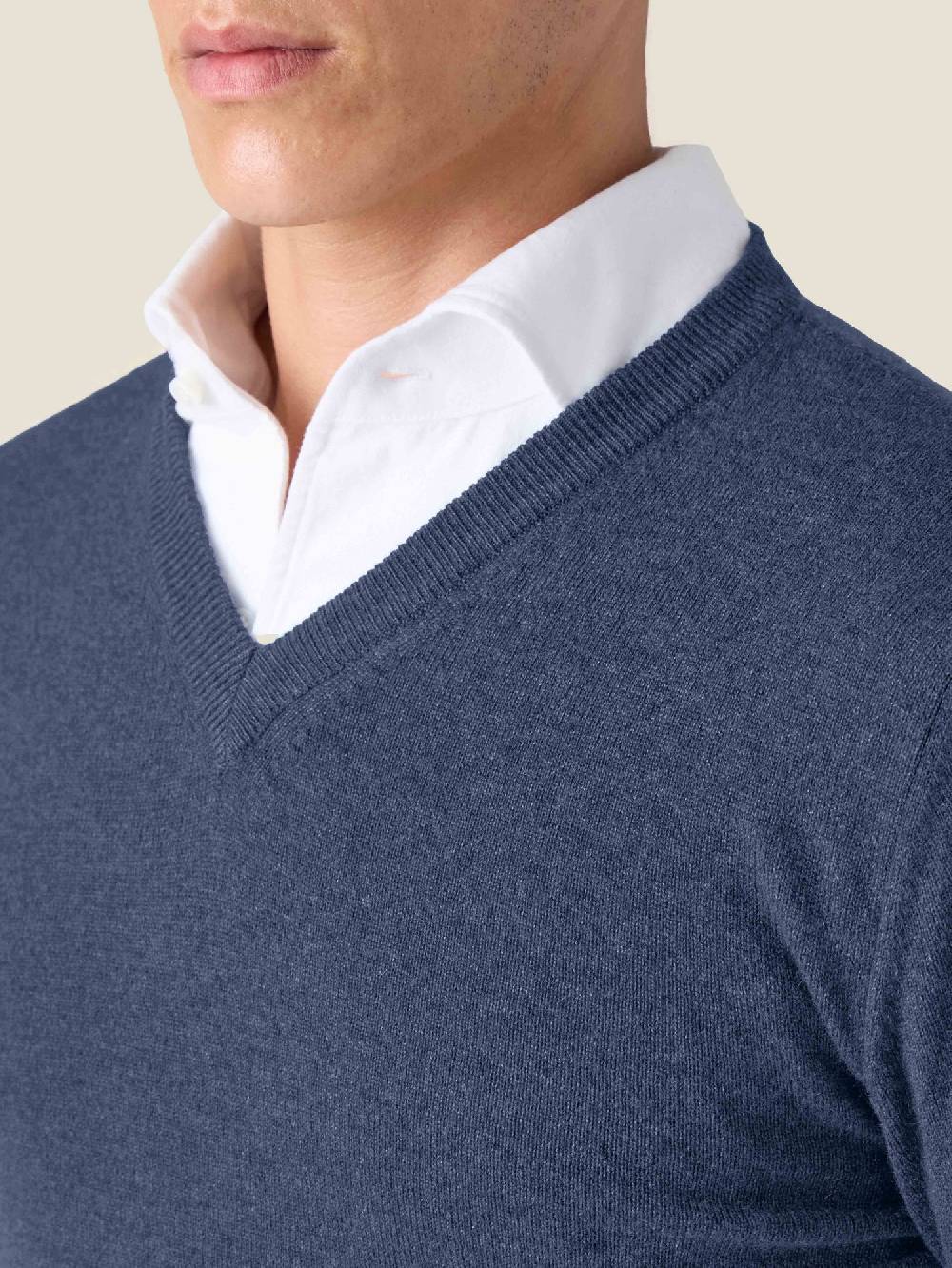 Luca Faloni V Neck2-Ply Cashmere Qualità