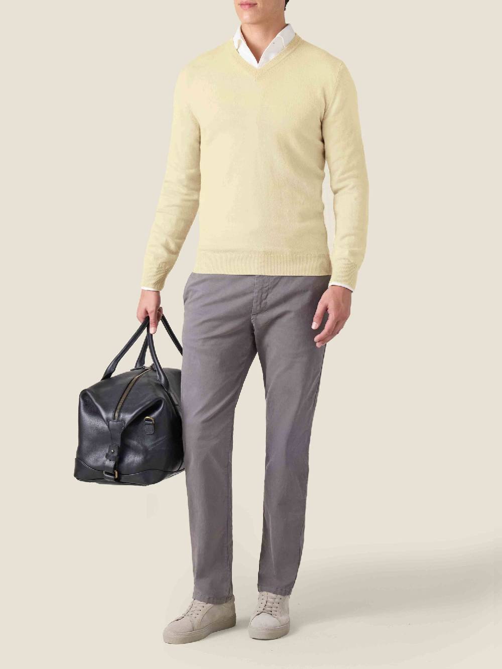 Luca Faloni V Neck2-Ply Cashmere Vendita