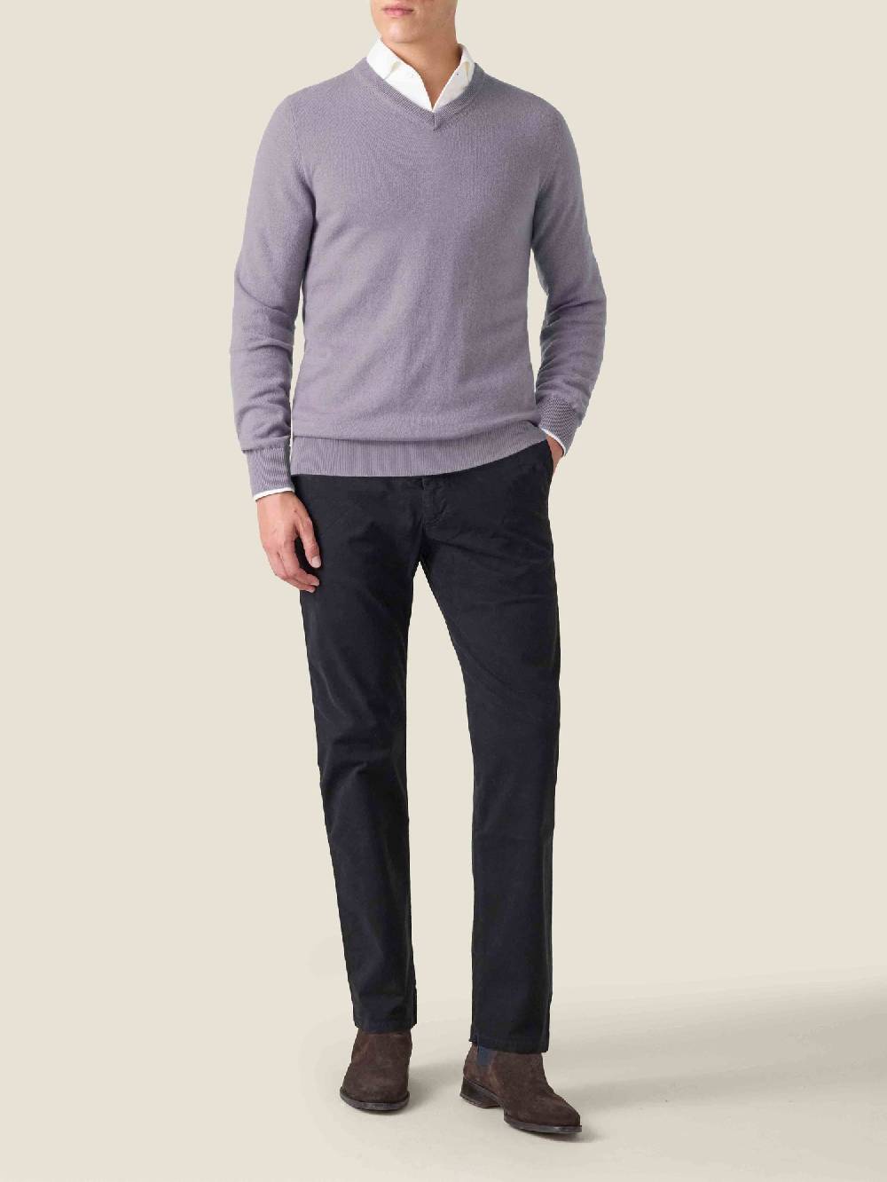 Luca Faloni V Neck2-Ply Cashmere Promozione
