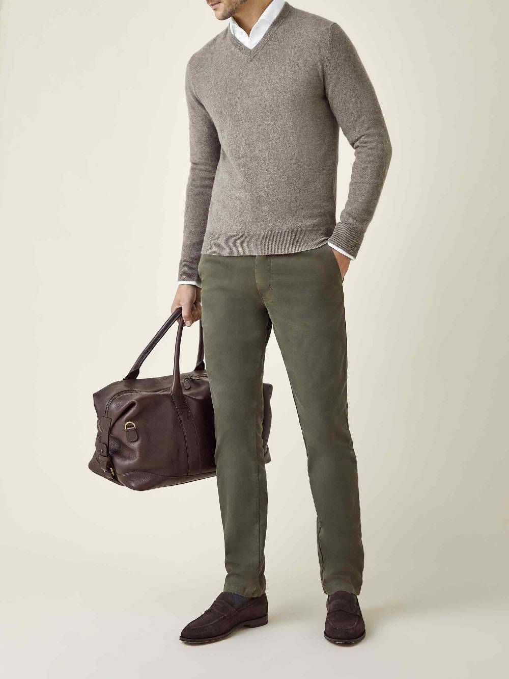 Luca Faloni Scollo a Vcashmere a 2 fili Qualità Garantita