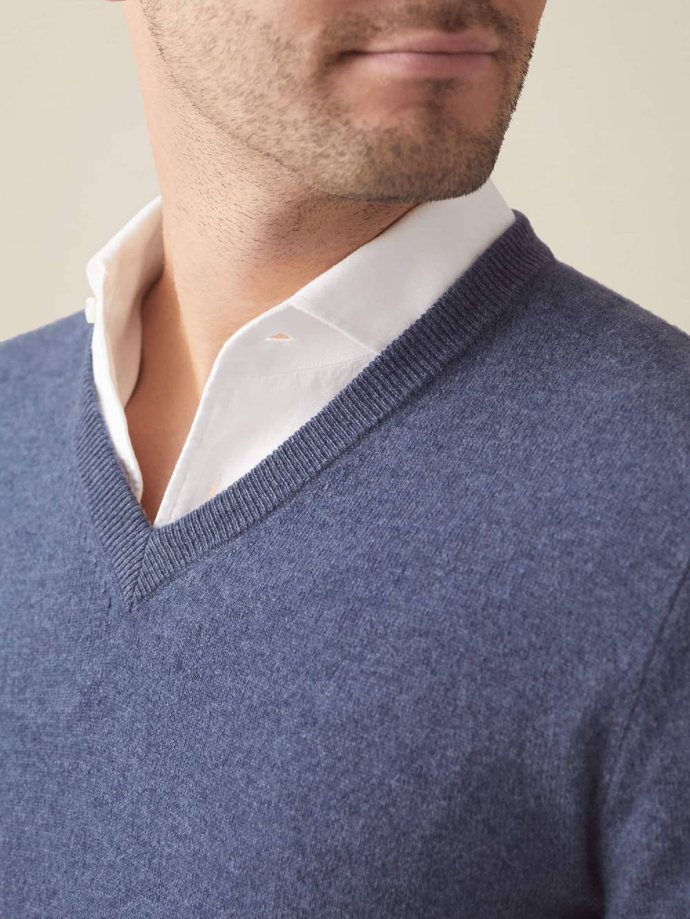 Luca Faloni Scollo a Vcashmere a 2 fili Negozi Online