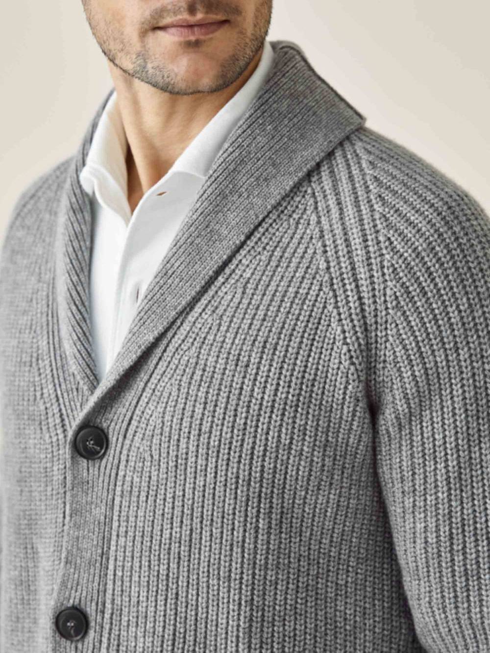 Luca Faloni Cardigan con sciallecashmere a 4 fili Convenienza