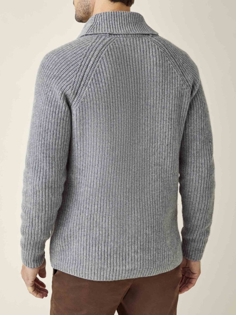 Luca Faloni Cardigan con sciallecashmere a 4 fili Convenienza