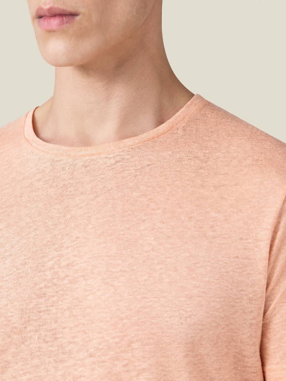 Luca Faloni T-ShirtJersey di Lino In Vendita