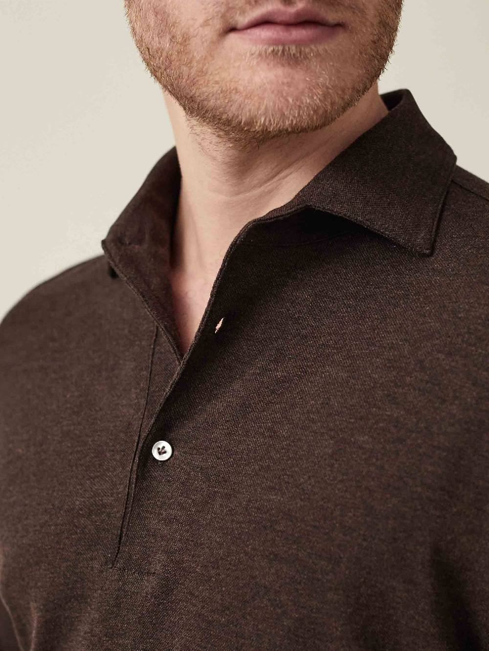 Luca Faloni Brera Polo Piqué di cotone Outlet
