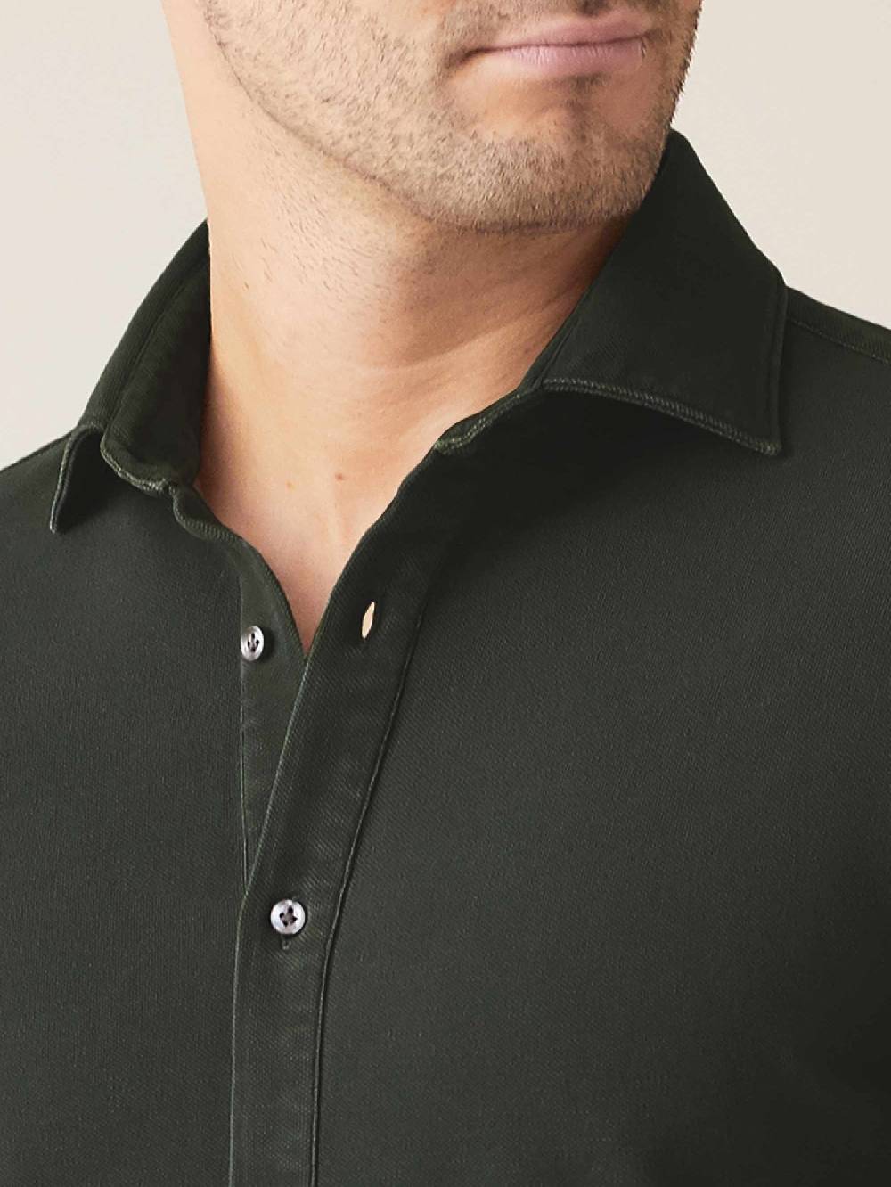 Luca Faloni Camicia SienaCotone Piqué Vendita Calda