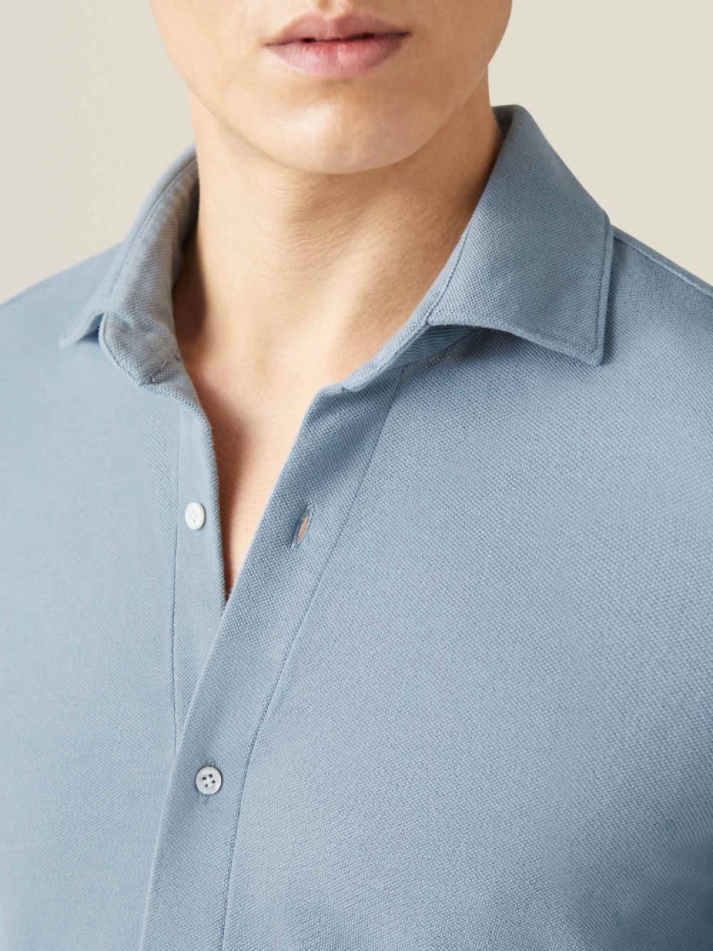 Luca Faloni Camicia SienaCotone Piqué Nuova