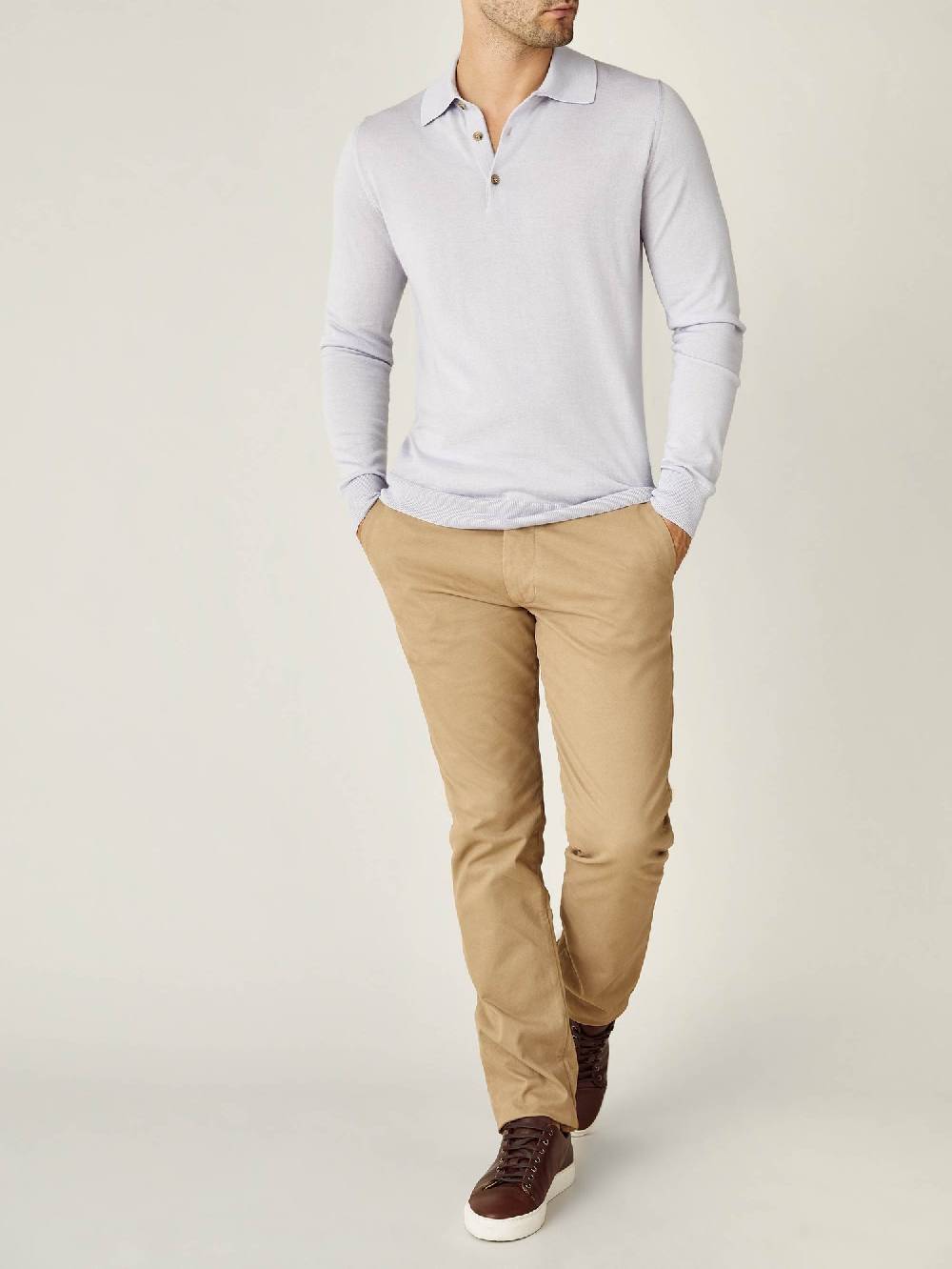 Luca Faloni Knitted PoloSeta-Cashmere Offerta migliore
