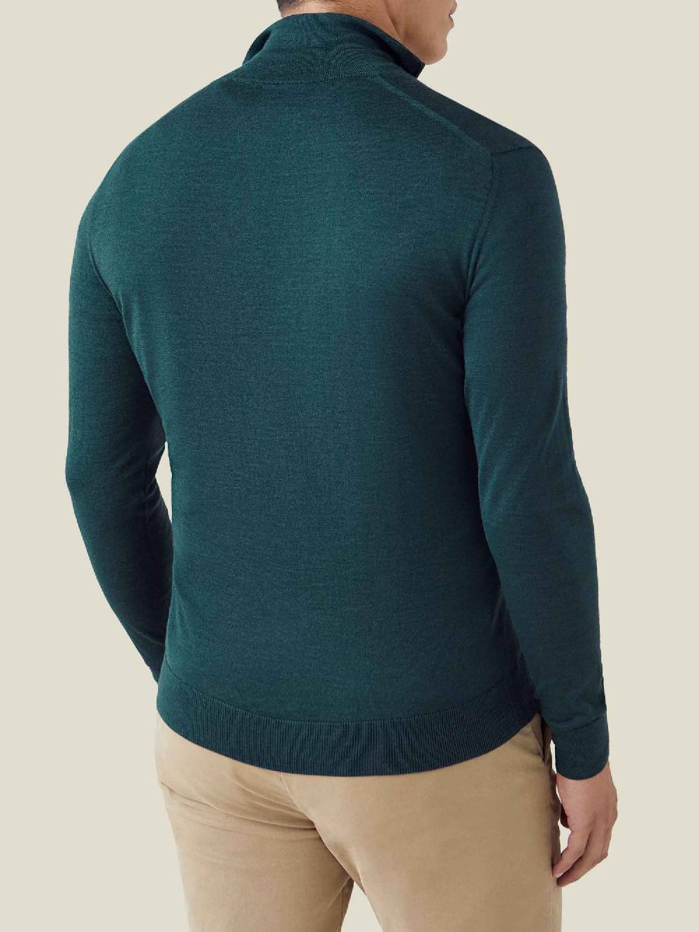 Luca Faloni Maglia con collo mezza zipSeta-Cashmere Nuova