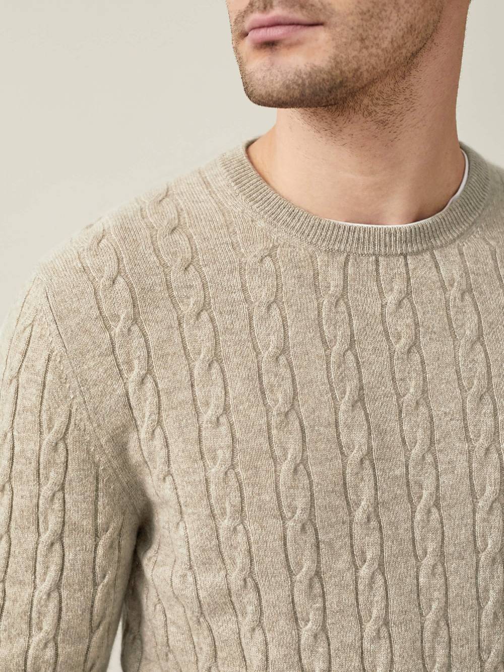 Luca Faloni Maglia a treccecashmere a 2 fili Consegna Veloce