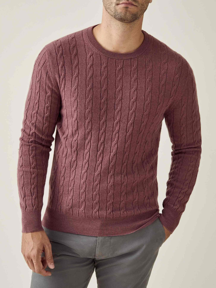 Luca Faloni Maglia a treccecashmere a 2 fili