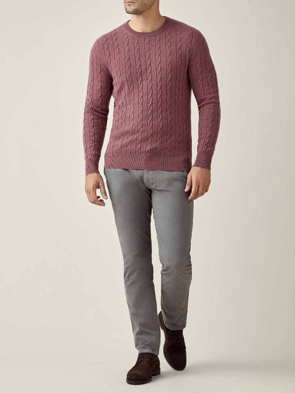 Luca Faloni Maglia a treccecashmere a 2 fili Super sconto