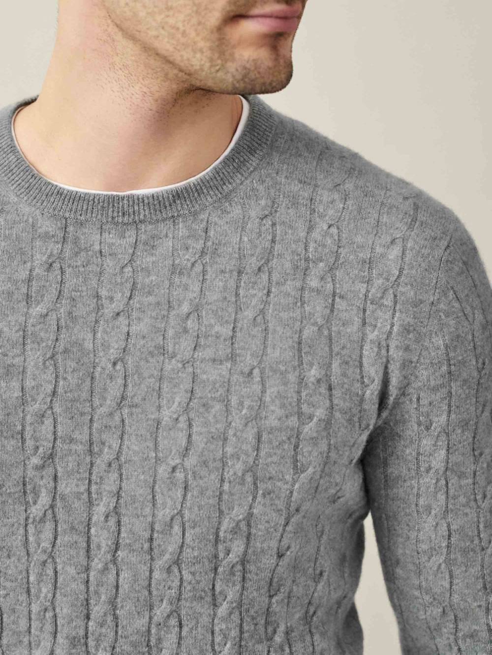 Luca Faloni Maglia a treccecashmere a 2 fili Sottocosto