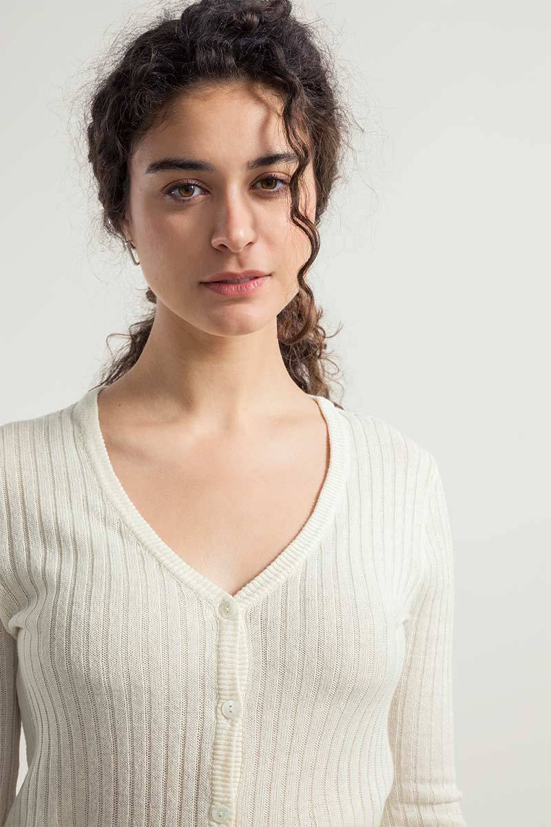 Rifò REALMA Cardigan Donna Seta Rigenerata Affare Del Giorno