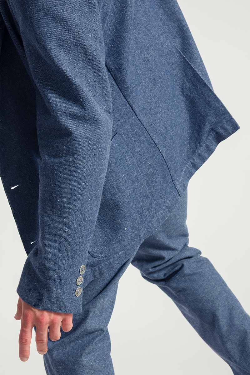 Rifò CURZIO Blazer Uomo Jeans Rigenerato Saldi Di Fabbrica