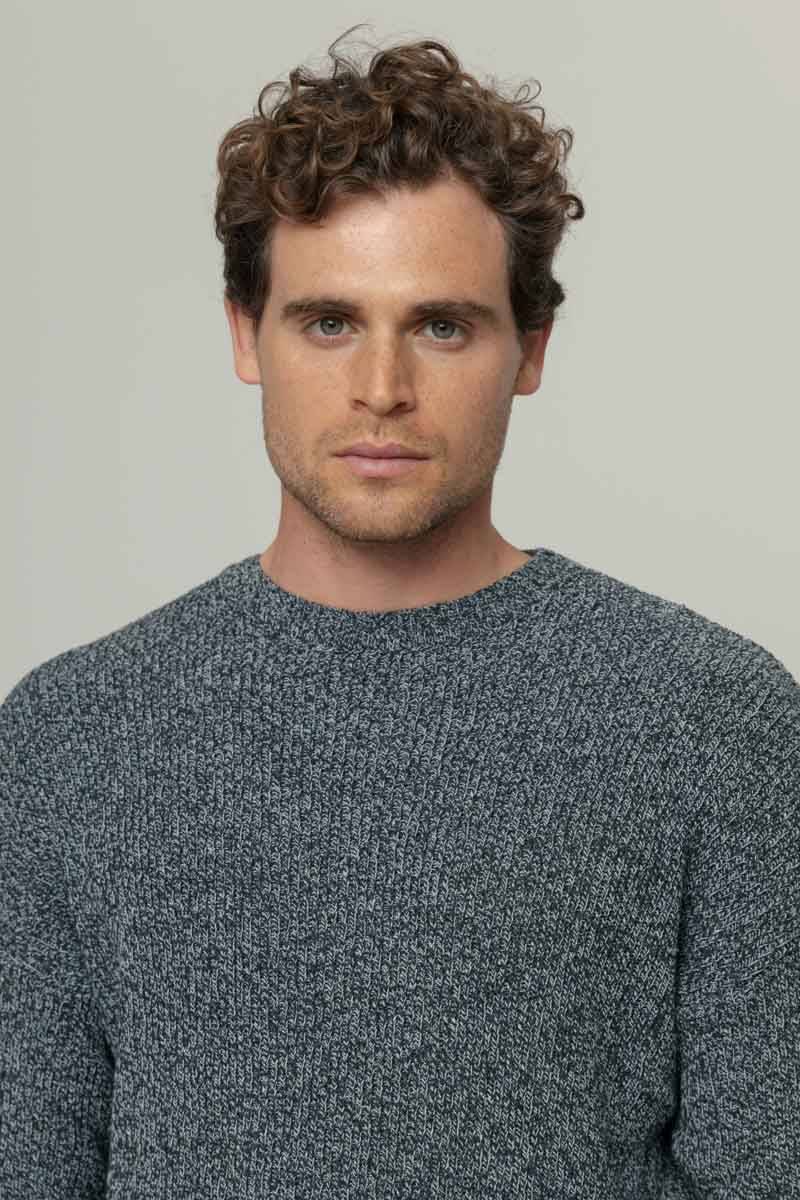 Rifò COSIMO Maglia Uomo Cotone Jeans Rigenerato Promozione
