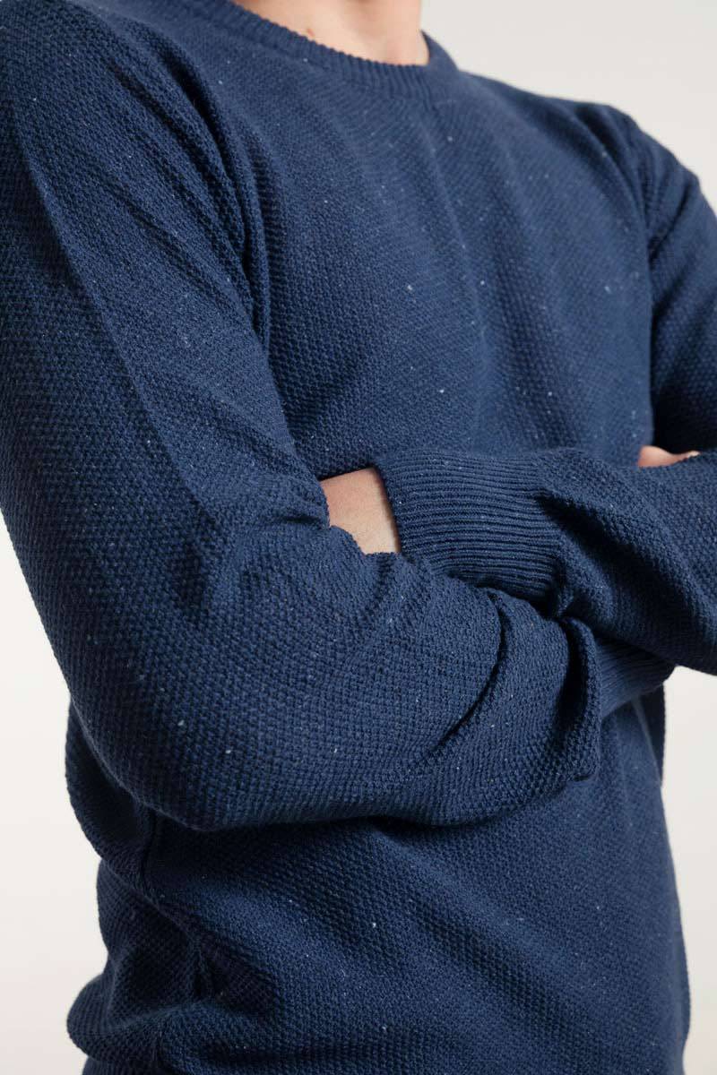 Rifò GINO Maglia Uomo Cotone Jeans rigenerato Pezzi Unici