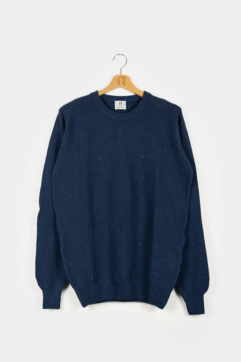 Rifò GINO Maglia Uomo Cotone Jeans rigenerato Pezzi Unici