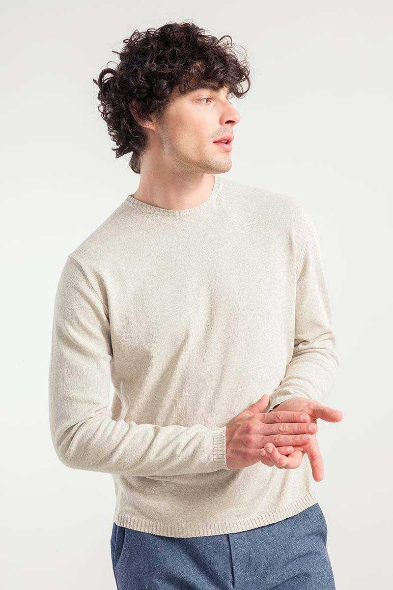 Rifò EDOARDO Maglia Uomo Cotone Rigenerato Qualità Garantita