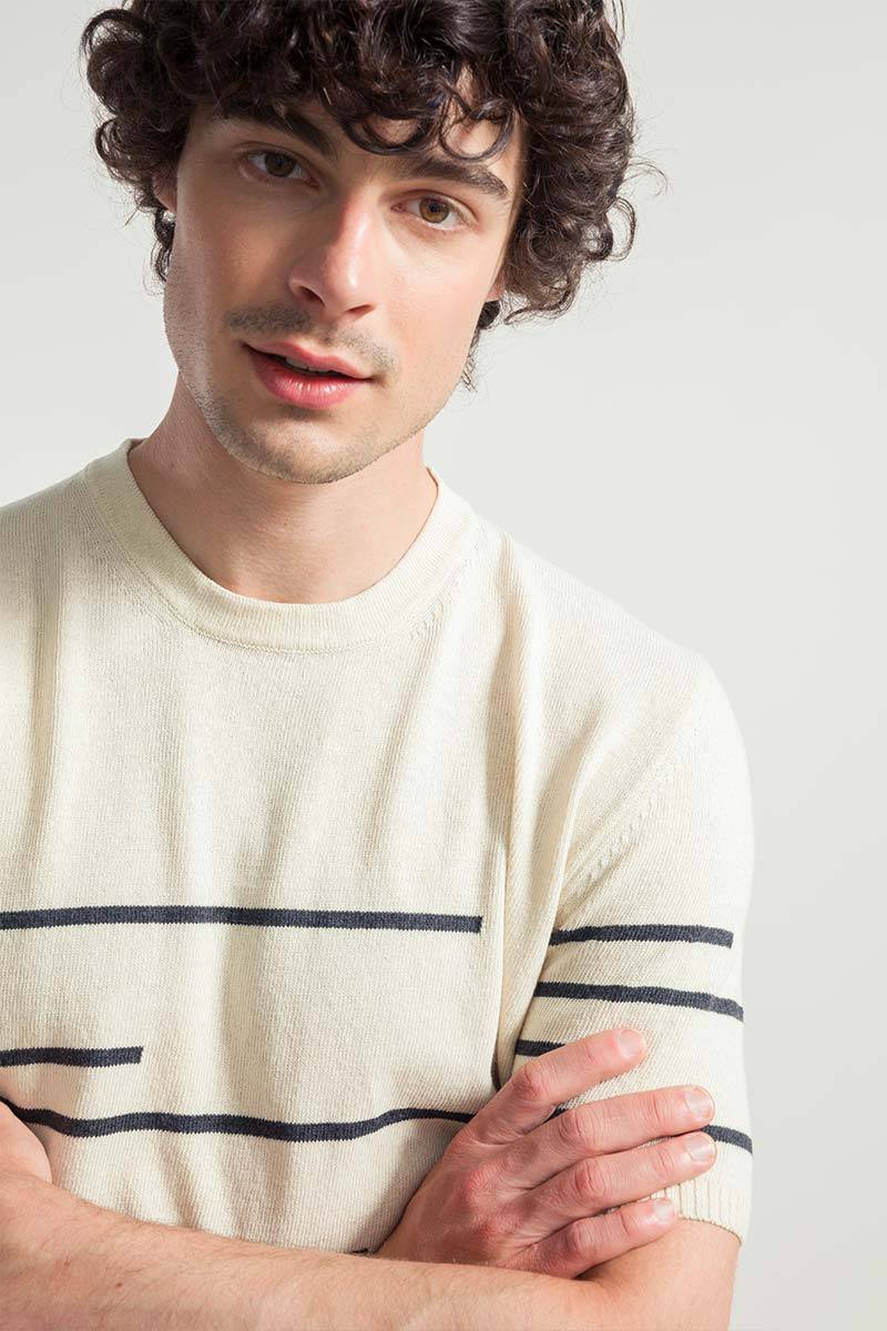 Rifò ADONE Maglia Righe Uomo Cotone Rigenerato Acquista Ora