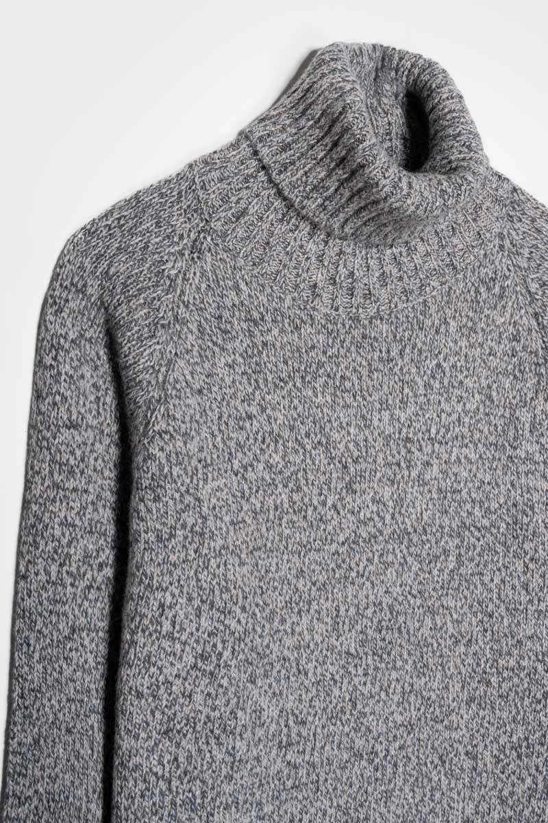 Rifò SUSANNA Maglia Collo Alto Donna Cashmere Rigenerato Consegna Veloce