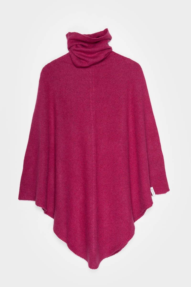 Rifò ELISABETTA Poncho Donna Cashmere Rigenerato Prezzo Ridotto