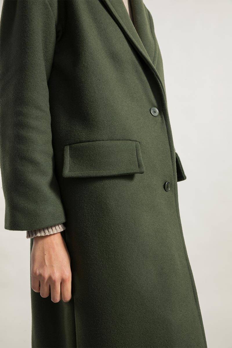 Rifò MARA Cappotto Donna Lana Rigenerata Nuovo