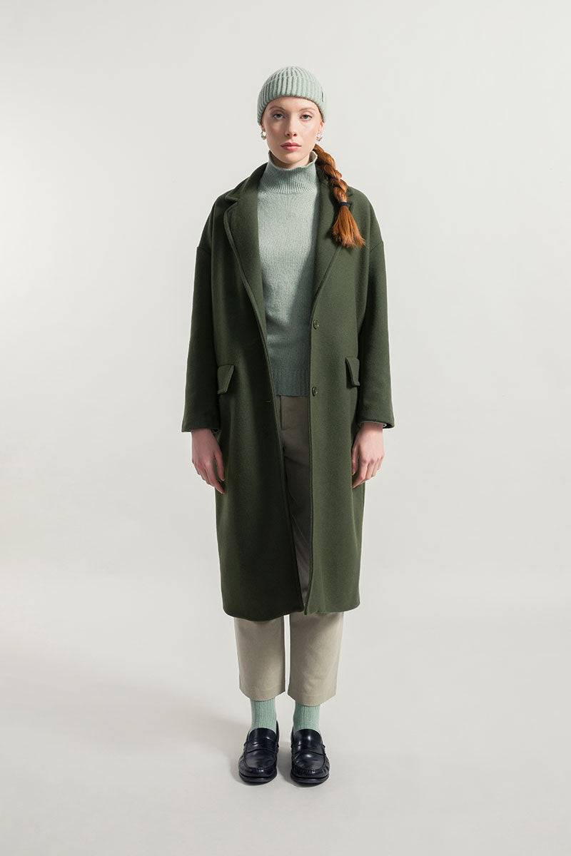 Rifò MARA Cappotto Donna Lana Rigenerata Nuovo