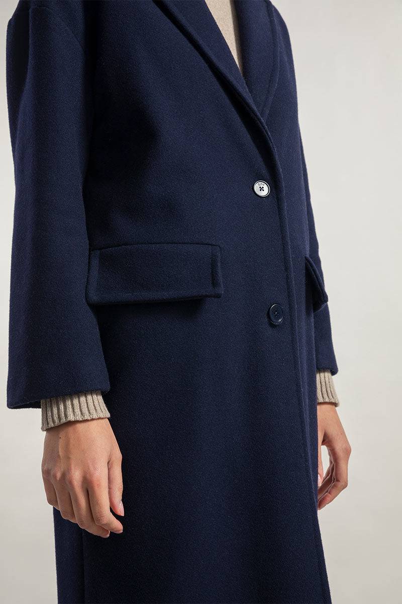 Rifò MARA Cappotto Donna Lana Rigenerata Qualità
