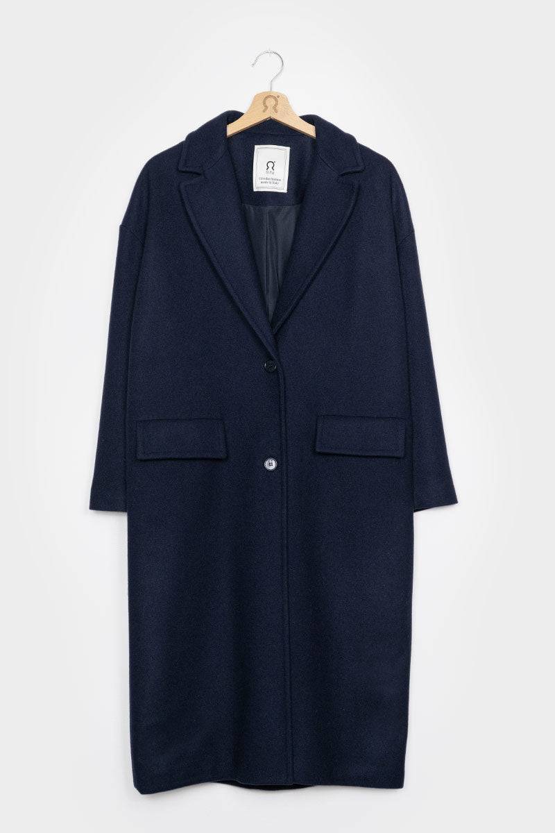 Rifò MARA Cappotto Donna Lana Rigenerata Qualità