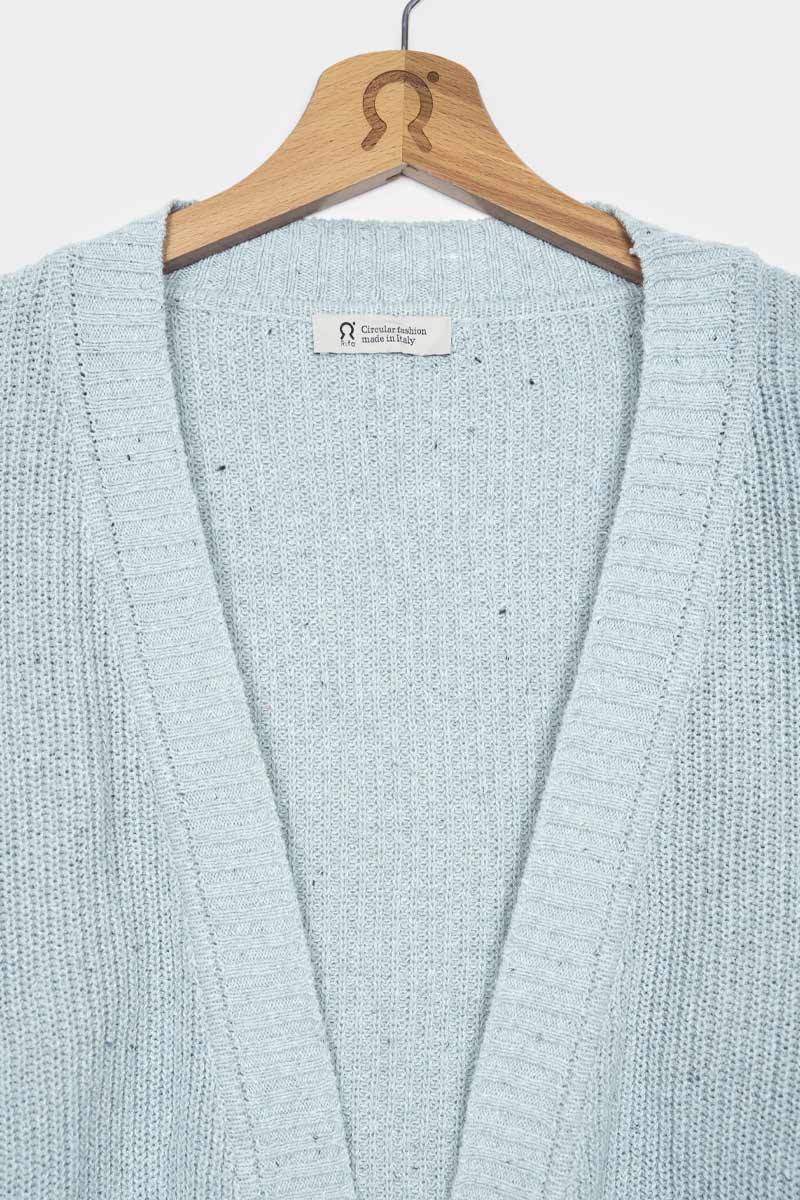 Rifò CARA Cardigan Donna Cotone Jeans Rigenerato Saldi Di Fabbrica