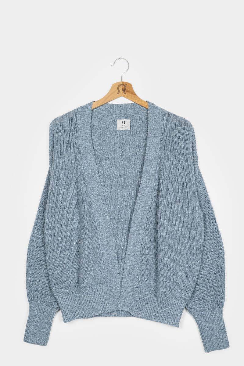 Rifò CARA Cardigan Donna Cotone Jeans Rigenerato I Più Venduti