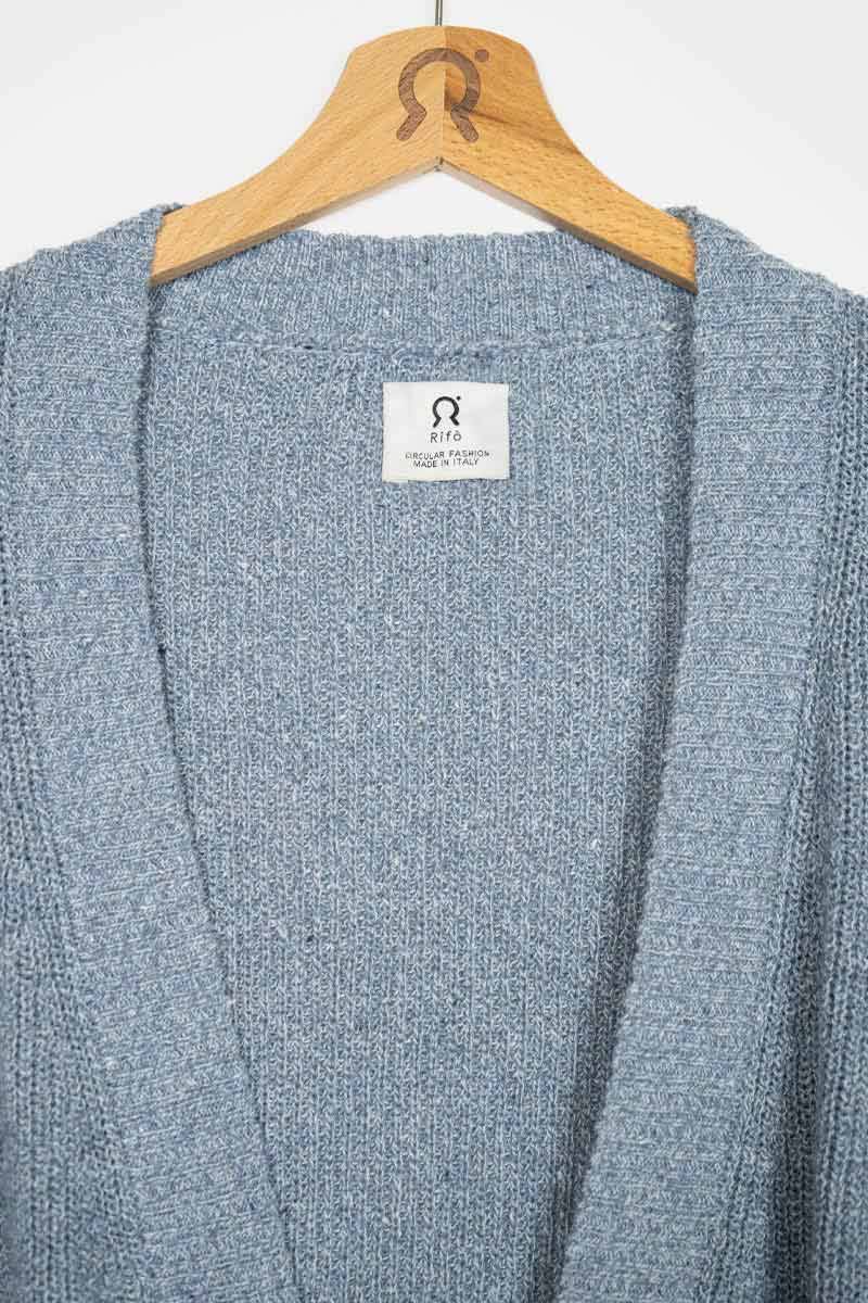 Rifò CARA Cardigan Donna Cotone Jeans Rigenerato I Più Venduti