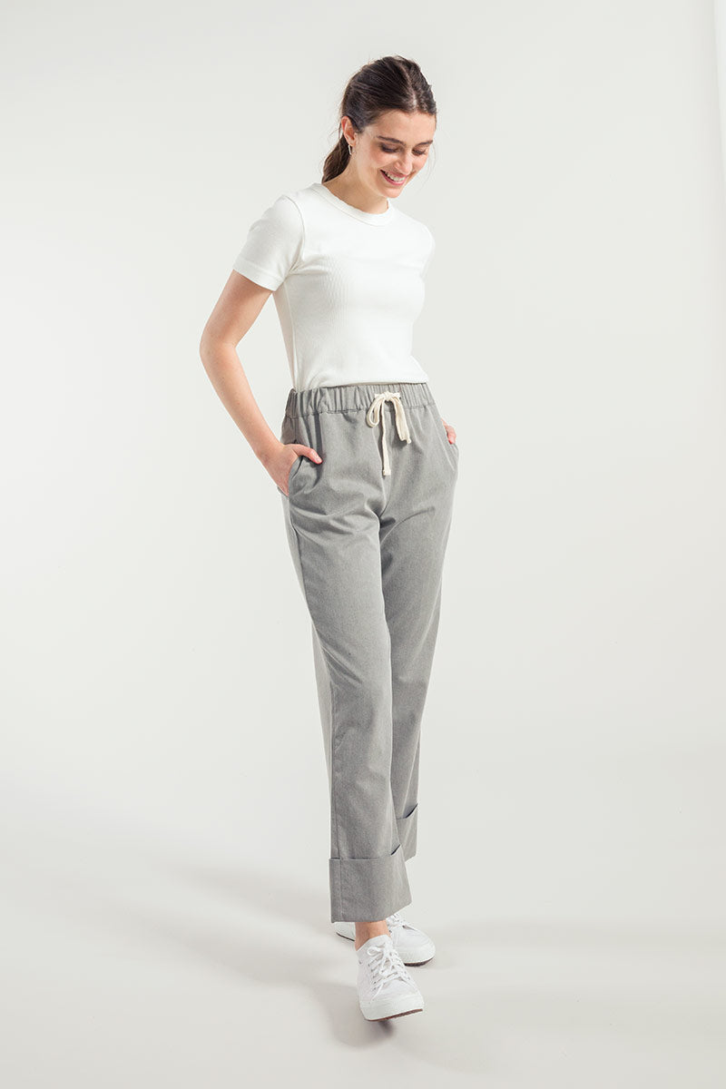 Rifò ELETTRA Pantaloni Donna Cotone Rigenerato Nuova