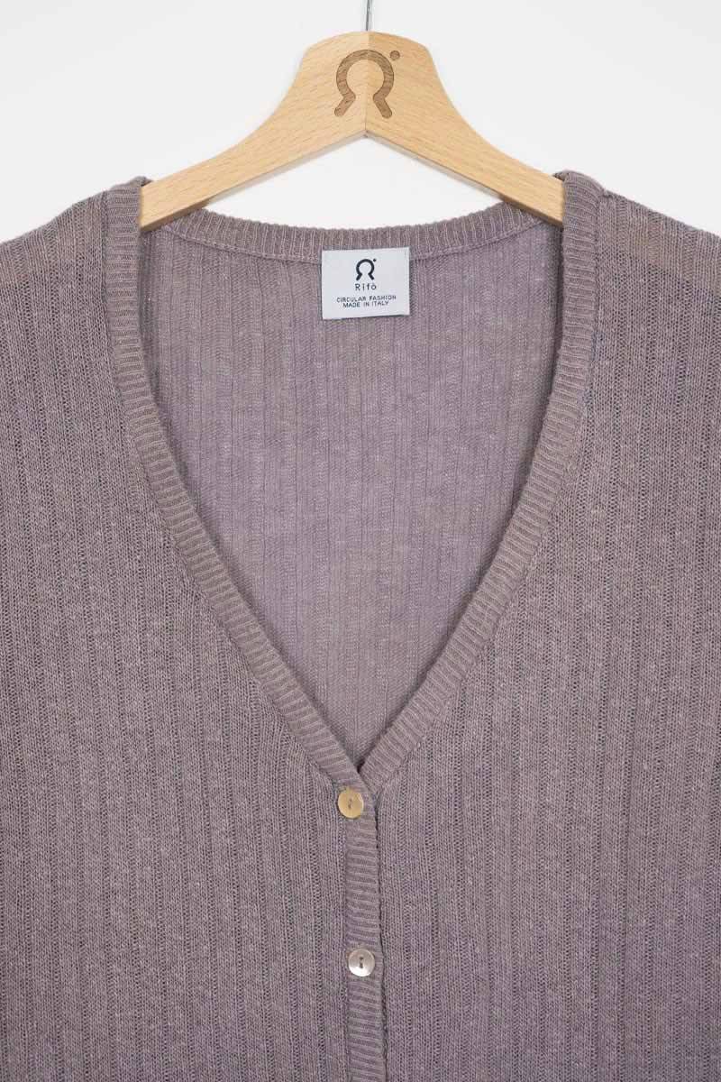 Rifò REALMA Cardigan Seta Rigenerata Tinture Naturali Sconto di tempo limitato