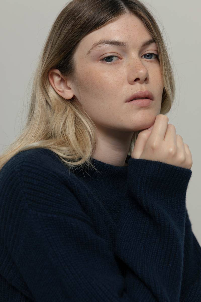 Rifò MELISSA Maglia Girocollo Donna Cashmere Rigenerato Vendite stagionali