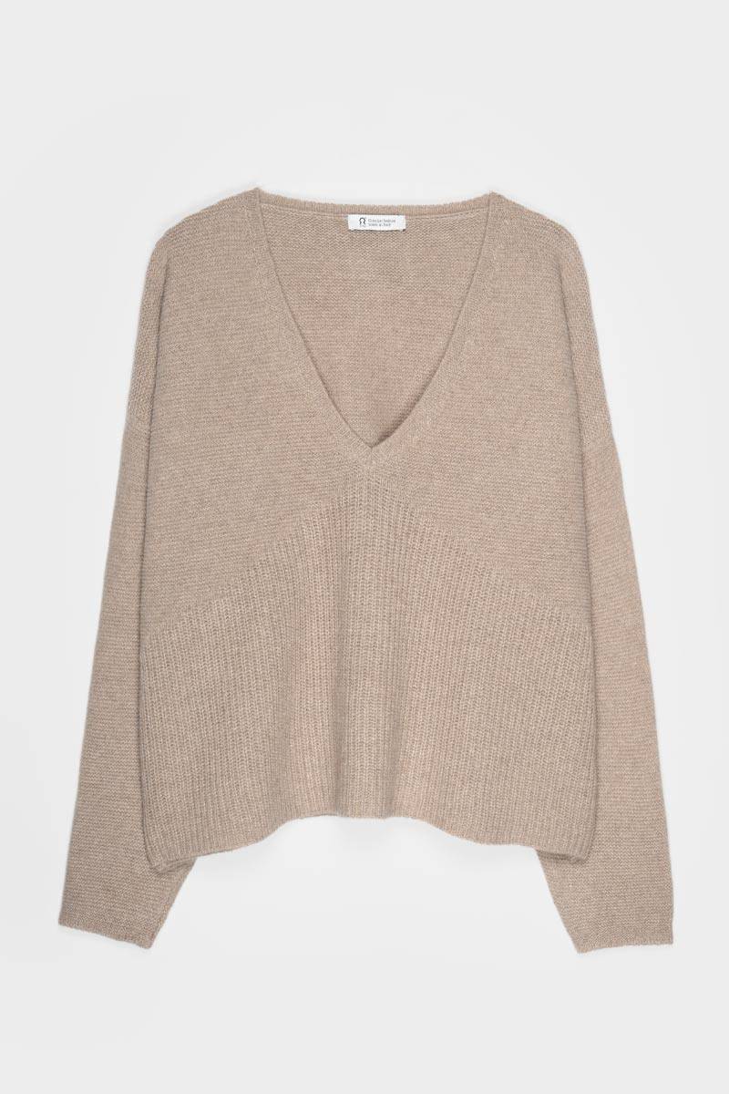 Rifò ELEONORA Maglia Donna Cashmere Rigenerato Smaltimento dello stoccaggio