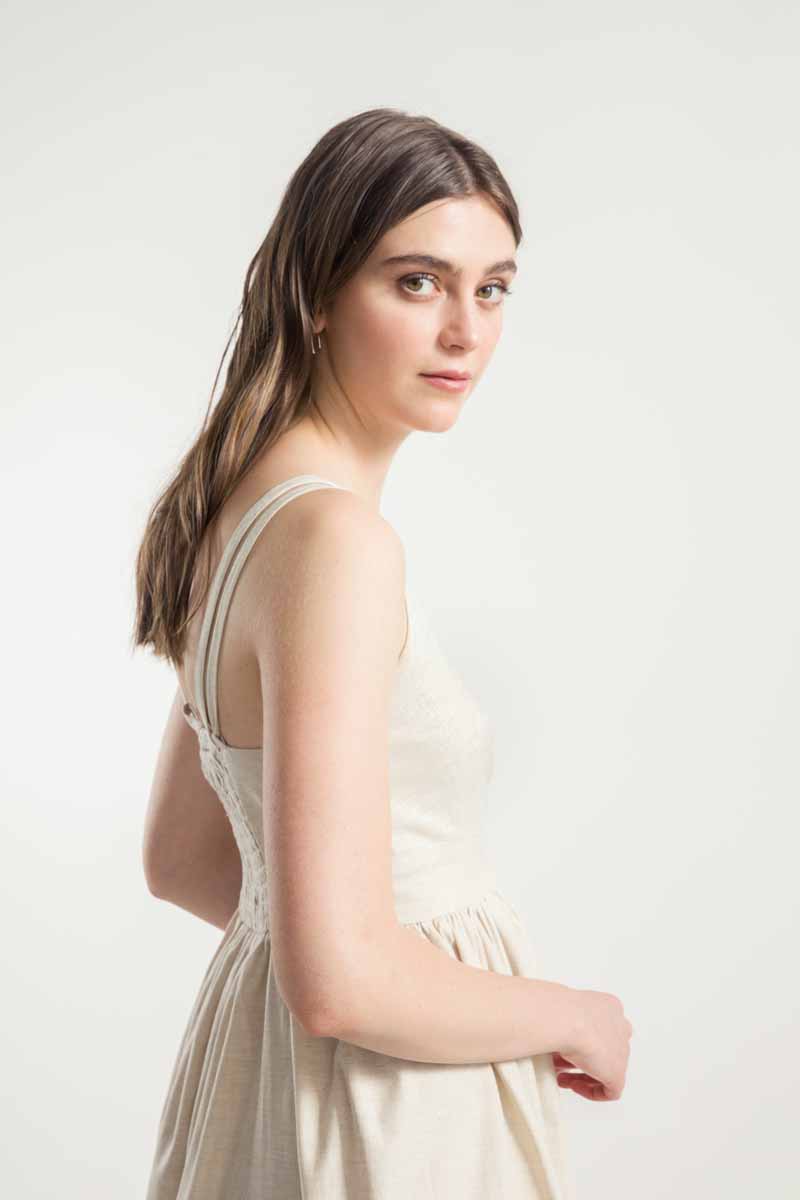 Rifò GIADA Vestito Lungo Donna Cotone Rigenerato Liquidazione