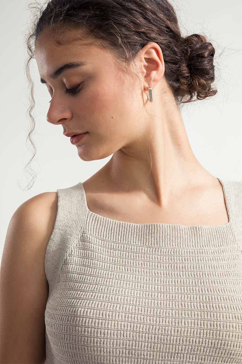 Rifò SOLE Canotta Spalla Larga Donna Cotone Rigenerato Comprane uno, ottenene uno gratis