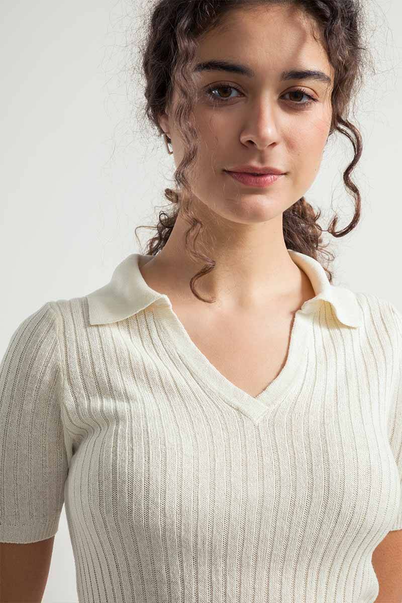 Rifò GIGI Polo Donna Seta Rigenerata Sconti VIP