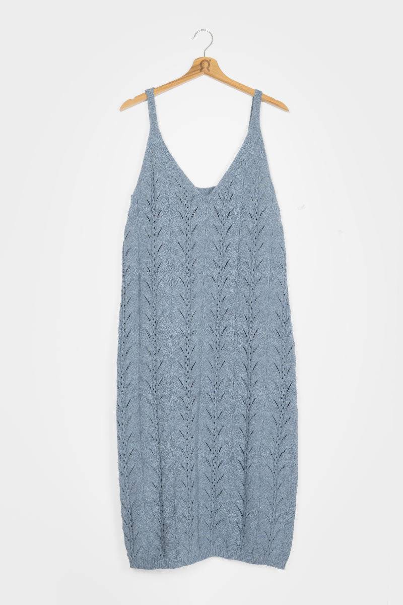 Rifò LOLA Abito in Maglia Cotone Jeans Rigenerato Ultimi tre giorni