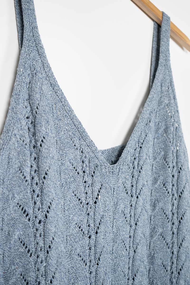 Rifò LOLA Abito in Maglia Cotone Jeans Rigenerato Ultimi tre giorni