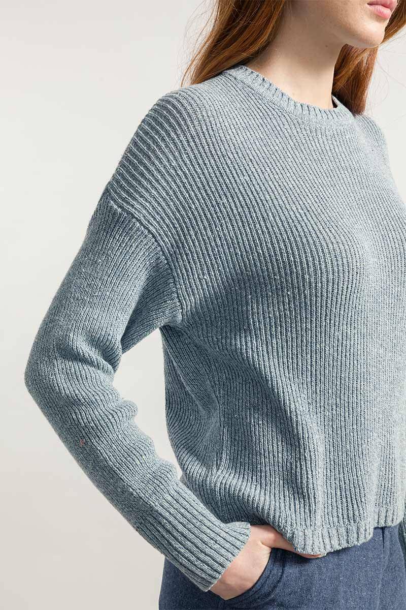 Rifò DARIA Maglia Donna Cotone Jeans Rigenerato Ultimo giorno