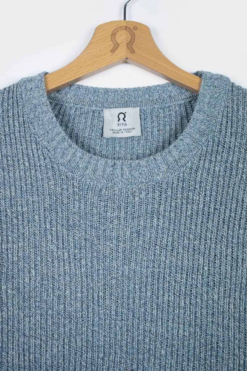 Rifò DARIA Maglia Donna Cotone Jeans Rigenerato Ultimo giorno